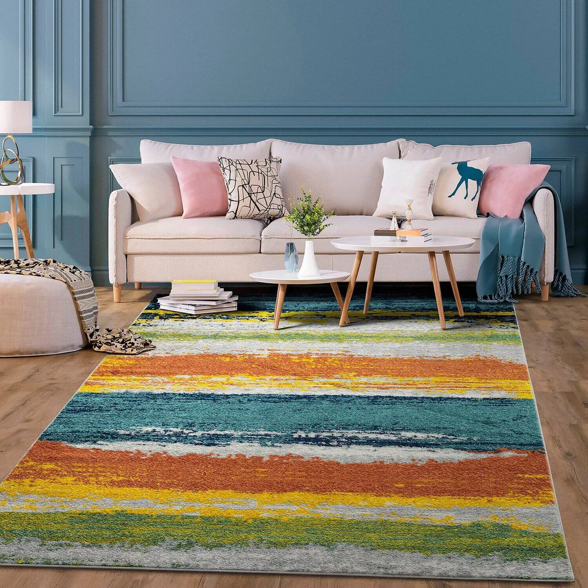 MODA ALFOMBRAS - Alfombra Florida Verde 120 X 180 Cm