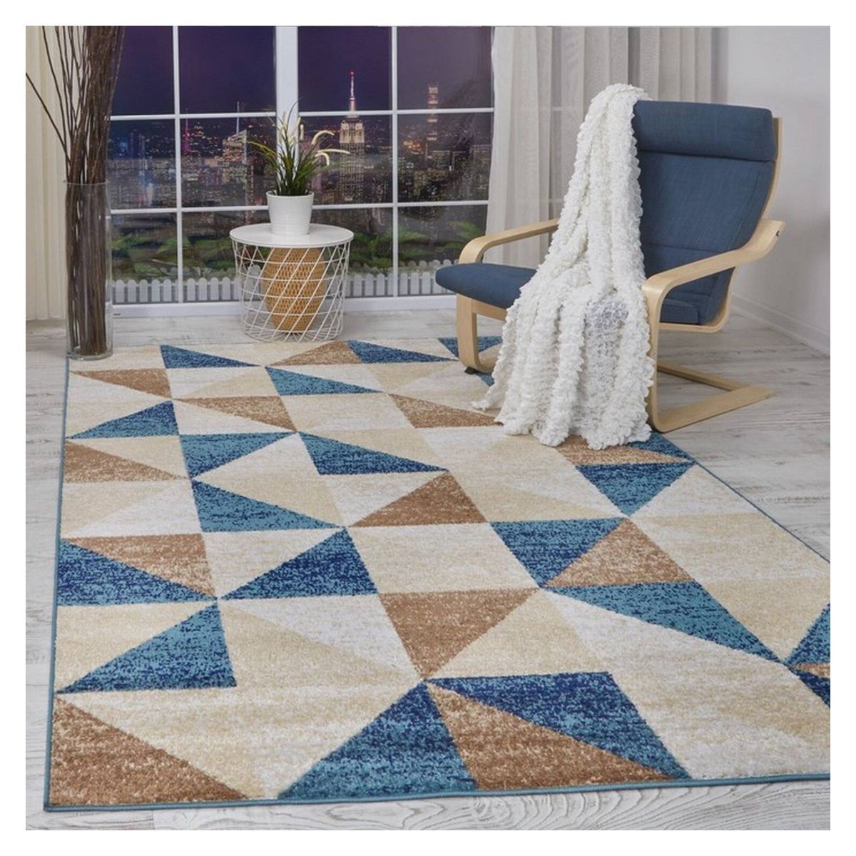 MODA ALFOMBRAS - ALFOMBRA SIESTA TURQUESA 200X290CM