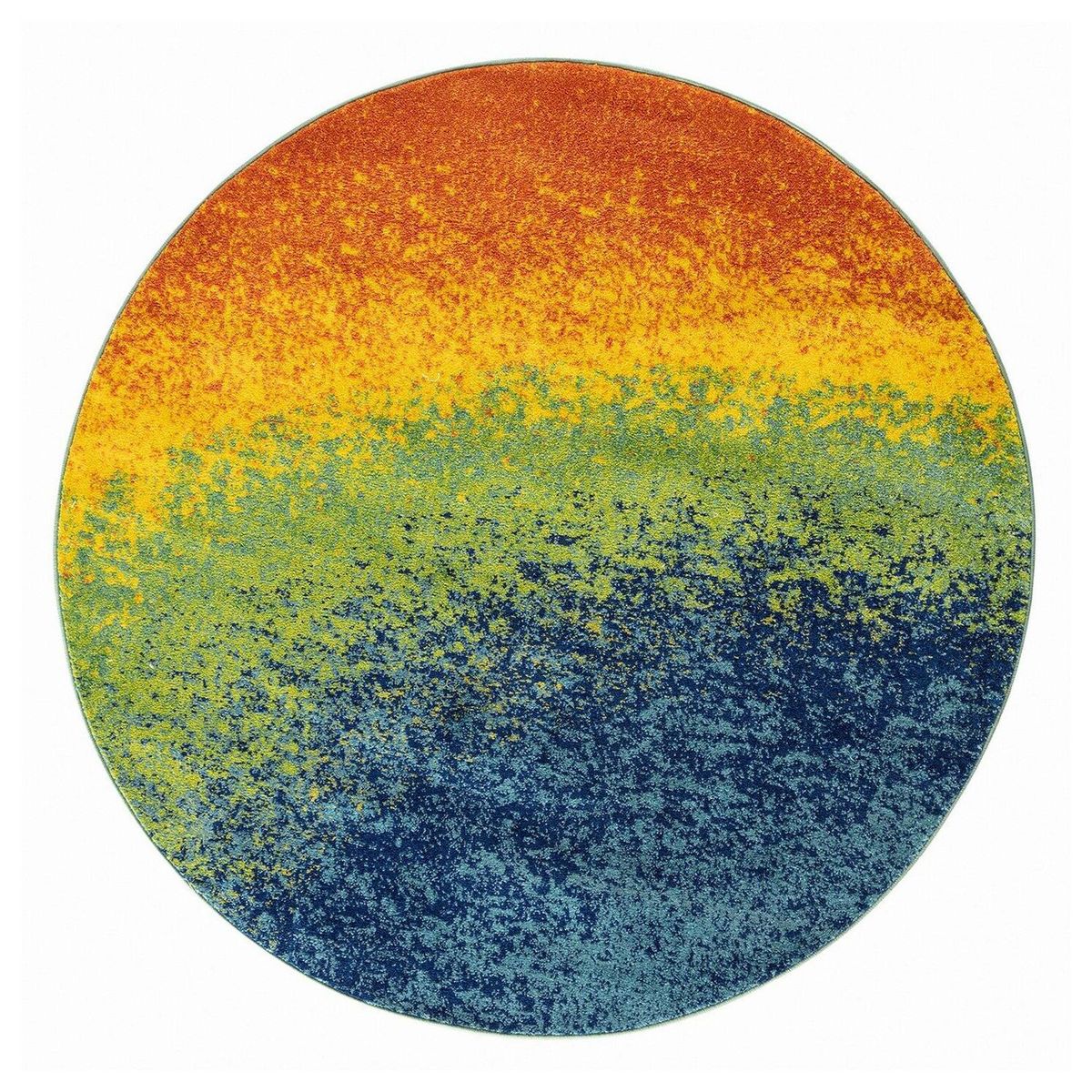 MODA ALFOMBRAS - Alfombra Redonda Florida Multicolor 160 X 160 Cm