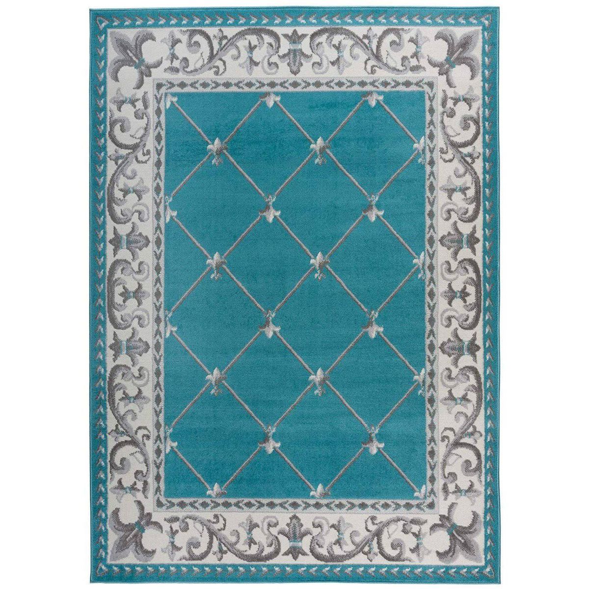 MODA ALFOMBRAS - ALFOMBRA KASHAN KING AZUL 244cm x 305cm