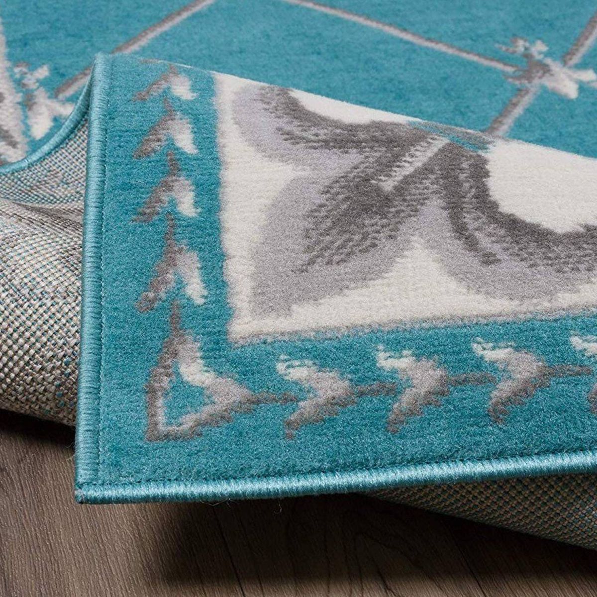 MODA ALFOMBRAS - ALFOMBRA KASHAN KING AZUL 244cm x 305cm