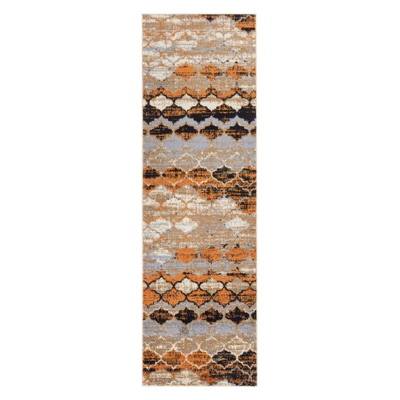 MODA ALFOMBRAS - ALFOMBRA SIESTA PASILLO NARANJA 70X230CM