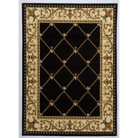 Alfombra Kashan King Negra 244 X 305 Cm