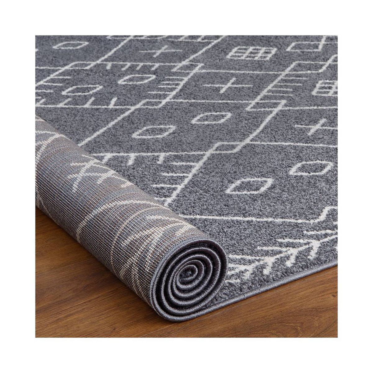 MODA ALFOMBRAS - ALFOMBRA FLORIDA GRIS 160x230 cm