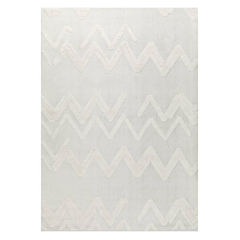 MODA ALFOMBRAS - Alfombra Palafito Blanca 120 x 180 cm