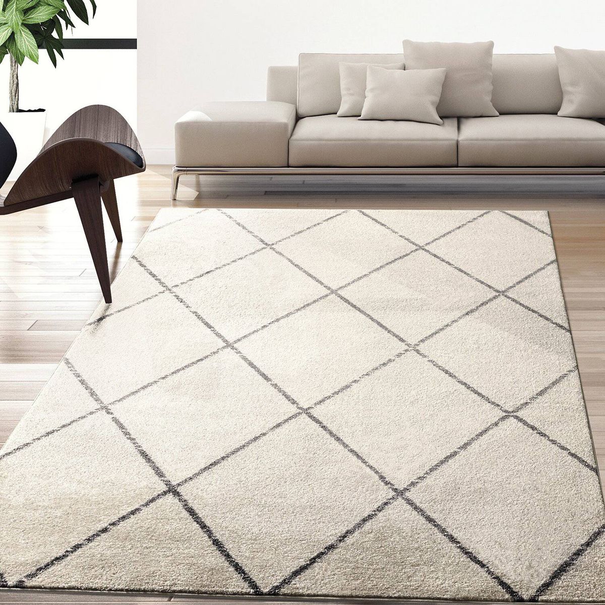 MODA ALFOMBRAS - ALFOMBRA FLORIDA BLANCA 120 X 180