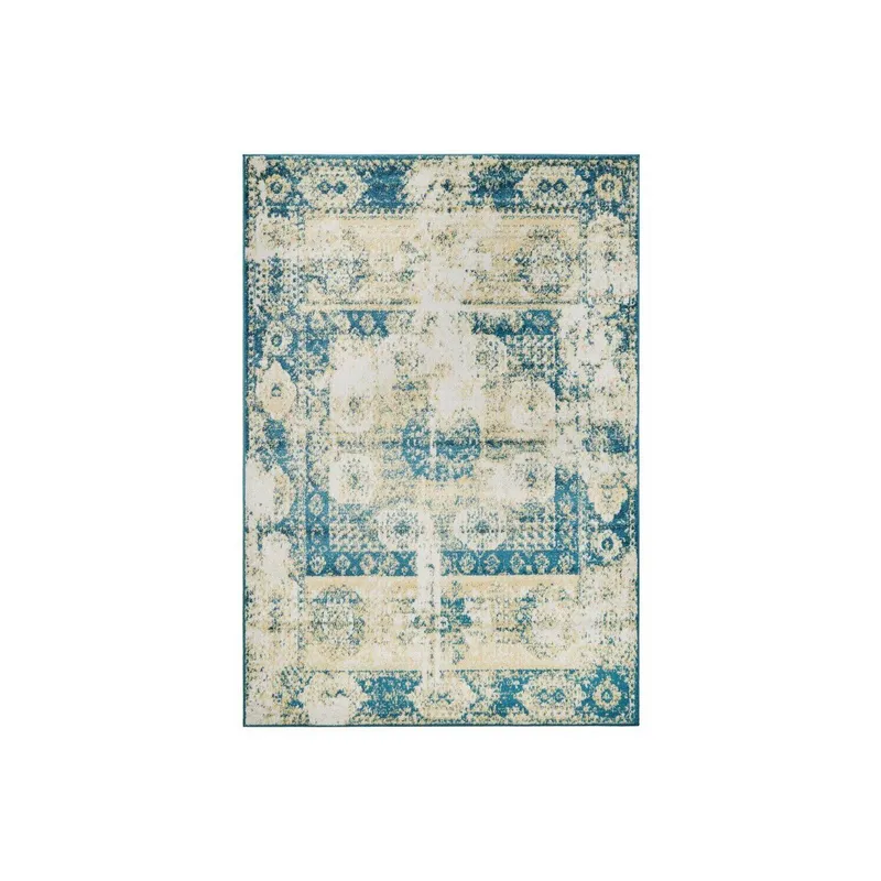 MODA ALFOMBRAS - ALFOMBRA SIESTA TURQUESA 120 X 180 CM