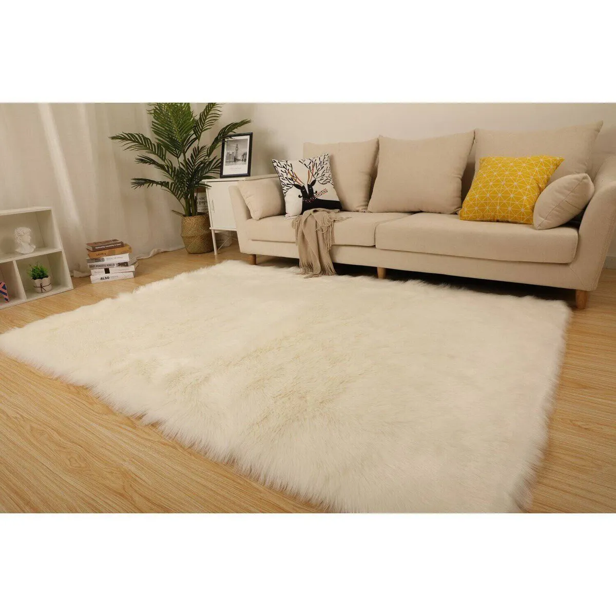 MODA ALFOMBRAS - Alfombra Doux Blanca 120 X 180 Cm