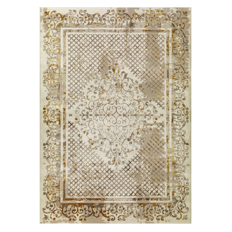 MODA ALFOMBRAS - Alfombra Babil Crema 120 x 180 cm