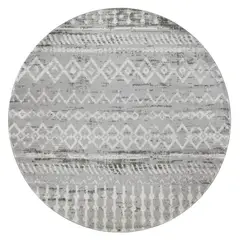 MODA ALFOMBRAS - Alfombra Redonda Phoenix Plata 240 X 240 CM