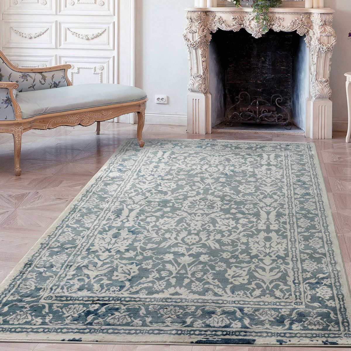 MODA ALFOMBRAS - Alfombra Babil Azul 160 x 230 cm