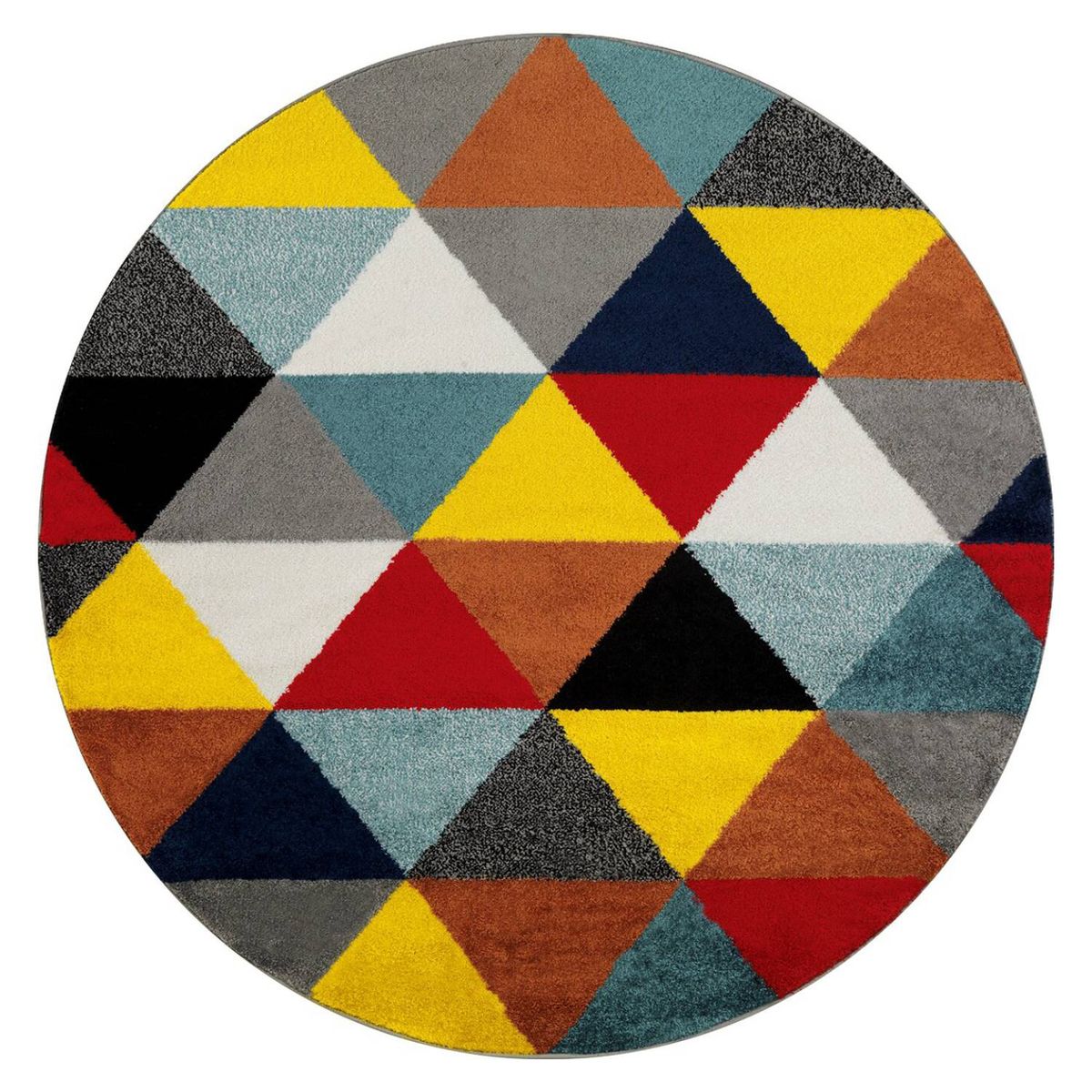 MODA ALFOMBRAS - Alfombra Redonda Florida Multicolor 160 X 160 CM