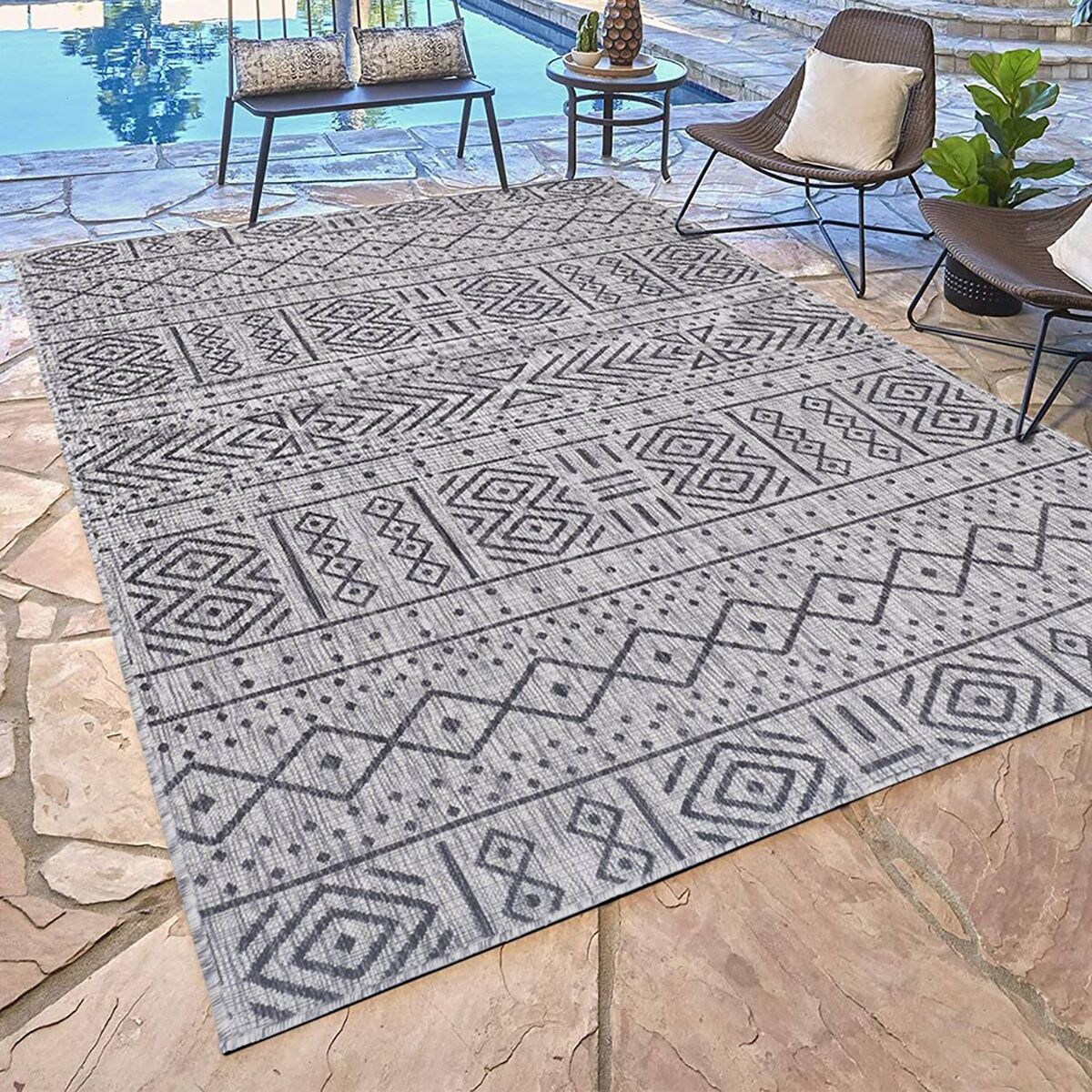 MODA ALFOMBRAS - Alfombra Terraza Gris 160 X 230 cm