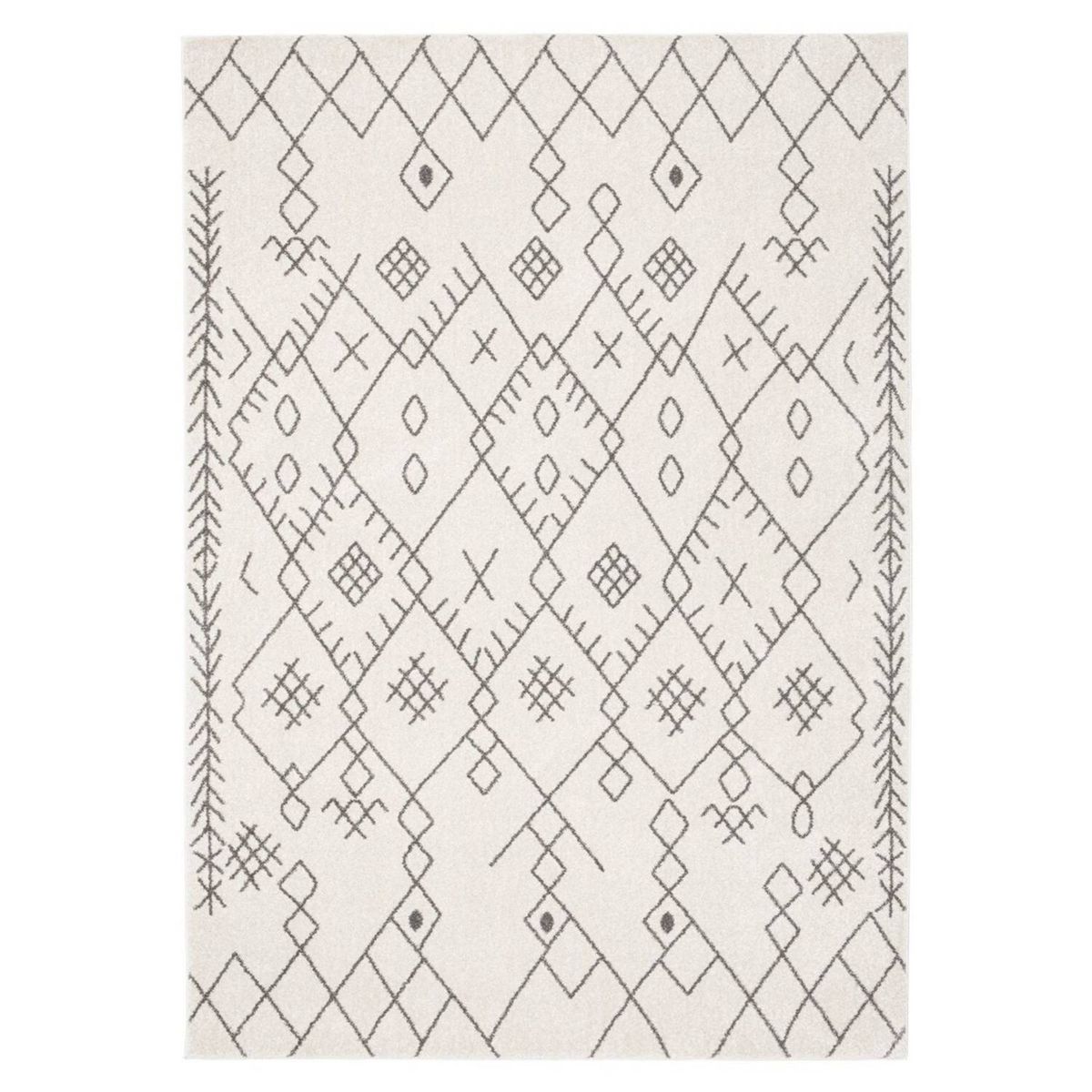 MODA ALFOMBRAS - ALFOMBRA FLORIDA BLANCA 120X180CM