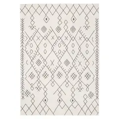 MODA ALFOMBRAS - ALFOMBRA FLORIDA BLANCA 120X180CM