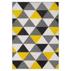 MODA ALFOMBRAS - ALFOMBRA FLORIDA AMARILLO 160 cm * 210 cm