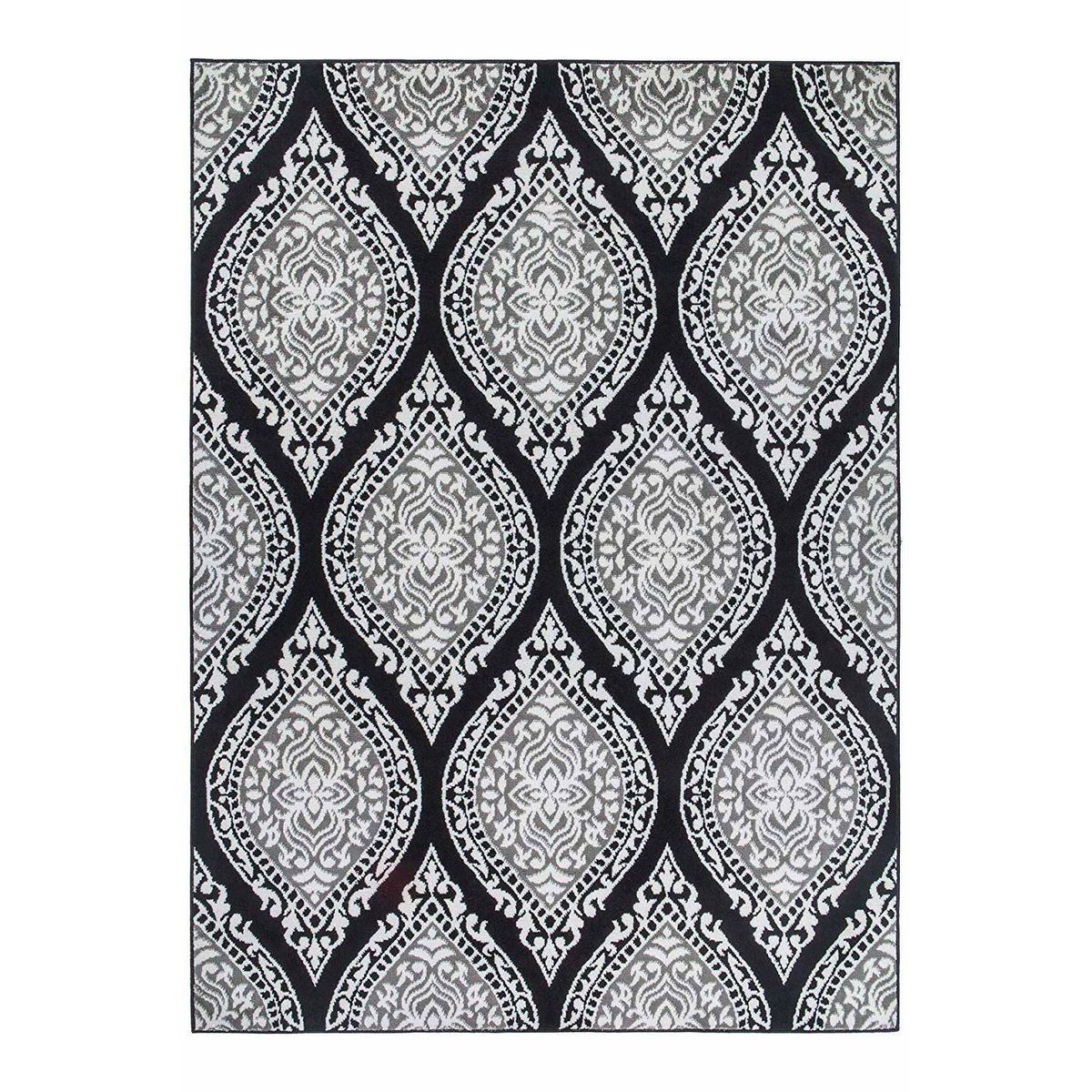 MODA ALFOMBRAS - ALFOMBRA KASHAN KING NEGRA 200 cm * 290 cm