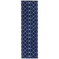 ALFOMBRA KASHAN KING PASILLO AZUL MARINO 61 x 213 cm