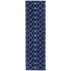 MODA ALFOMBRAS - ALFOMBRA KASHAN KING PASILLO AZUL MARINO 61 x 213 cm