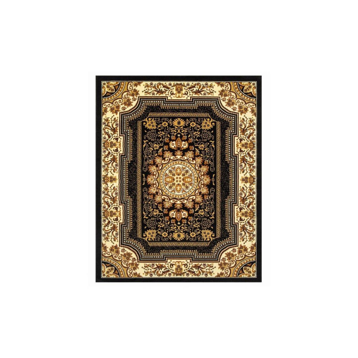 MODA ALFOMBRAS - ALFOMBRA KASHAN KING NEGRO 153 cm * 213 cm