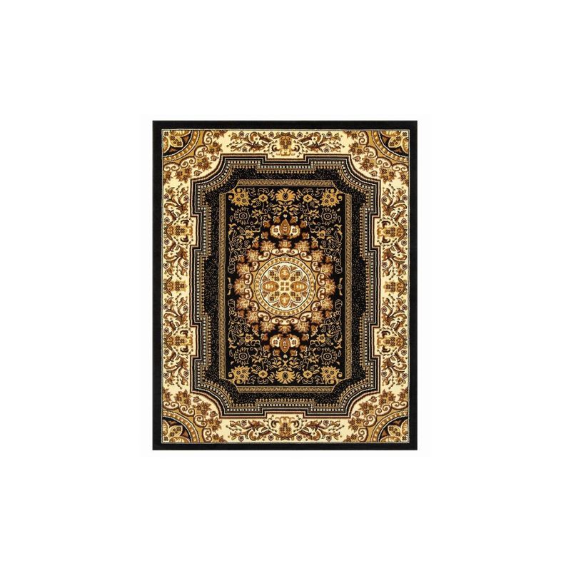 MODA ALFOMBRAS - ALFOMBRA KASHAN KING NEGRO 153 cm * 213 cm