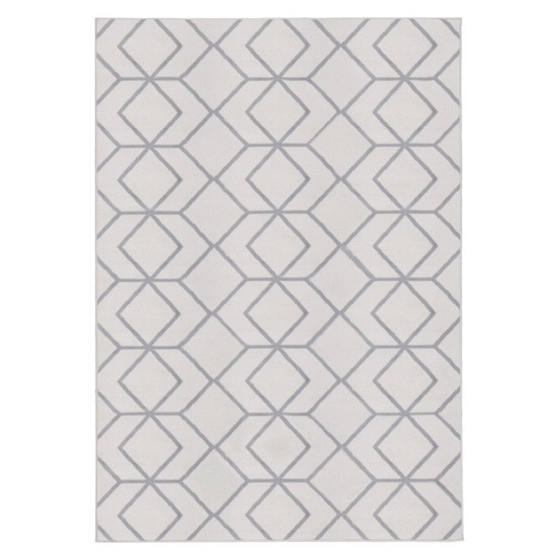 MODA ALFOMBRAS - ALFOMBRA KASHAN KING BLANCO 244 cm x 305 cm