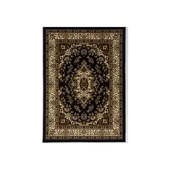 MODA ALFOMBRAS - ALFOMBRA KASHAN KING NEGRA 153 cm * 213 cm