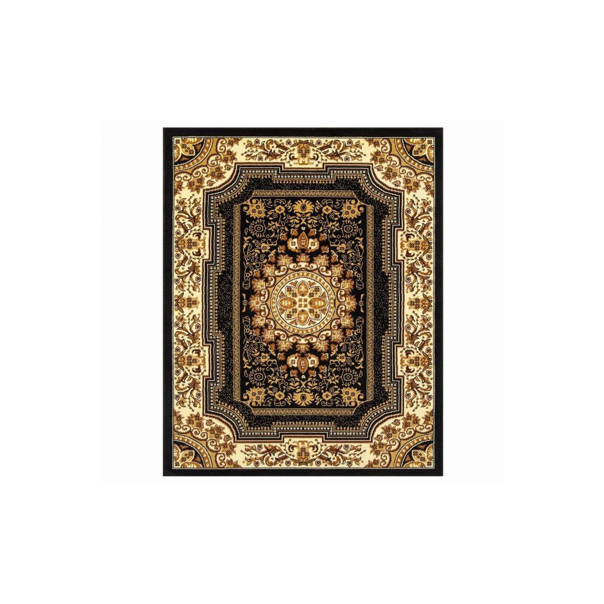 MODA ALFOMBRAS - ALFOMBRA KASHAN KING NEGRO 200 cm * 290 cm