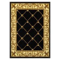 ALFOMBRA KASHAN KING NEGRA 153X213 CM