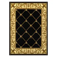MODA ALFOMBRAS - ALFOMBRA KASHAN KING NEGRA 153X213 CM