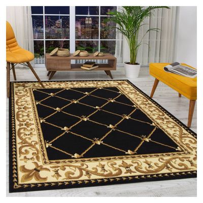 Imagen 2 del producto ALFOMBRA KASHAN KING NEGRA 153X213 CM