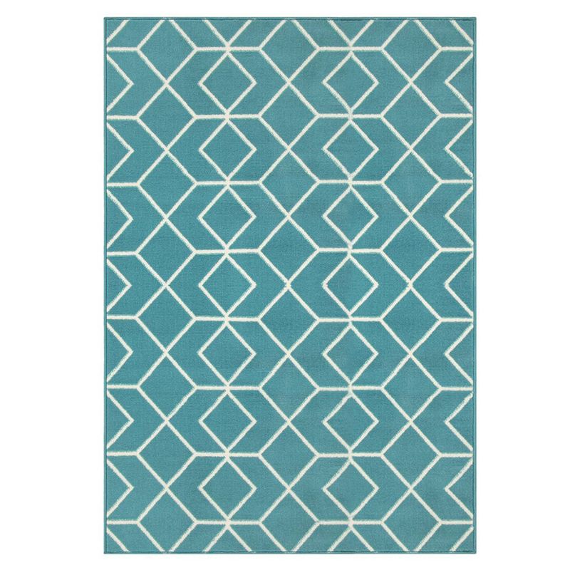 MODA ALFOMBRAS - ALFOMBRA KASHAN KING AZUL 244 cm * 305 cm