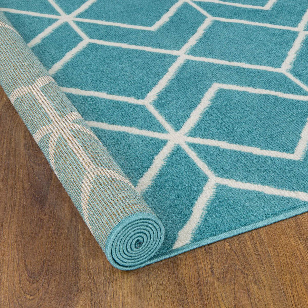 MODA ALFOMBRAS - ALFOMBRA KASHAN KING AZUL 244 cm * 305 cm