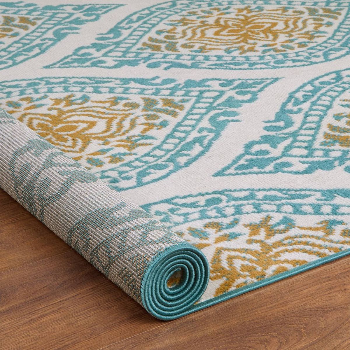 MODA ALFOMBRAS - ALFOMBRA KASHAN KING AZUL 244 cm * 305 cm