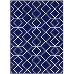 MODA ALFOMBRAS - ALFOMBRA KASHAN KING AZUL MARINO 153 x 213 cm