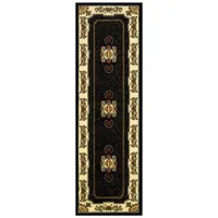 ALFOMBRA KASHAN KING PASILLO NEGRO 61x213 cm