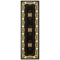 MODA ALFOMBRAS - ALFOMBRA KASHAN KING PASILLO NEGRO 61x213 cm