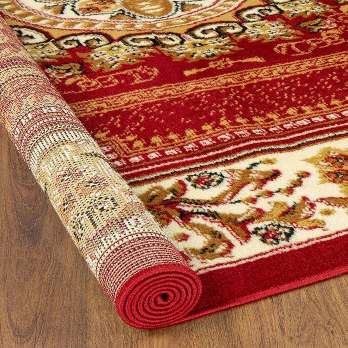 MODA ALFOMBRAS - ALFOMBRA KASHAN KING ROJO 153x213 cm