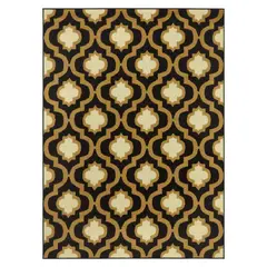 MODA ALFOMBRAS - Bajada De Cama Kashan King Negra 60 X 90 Cm