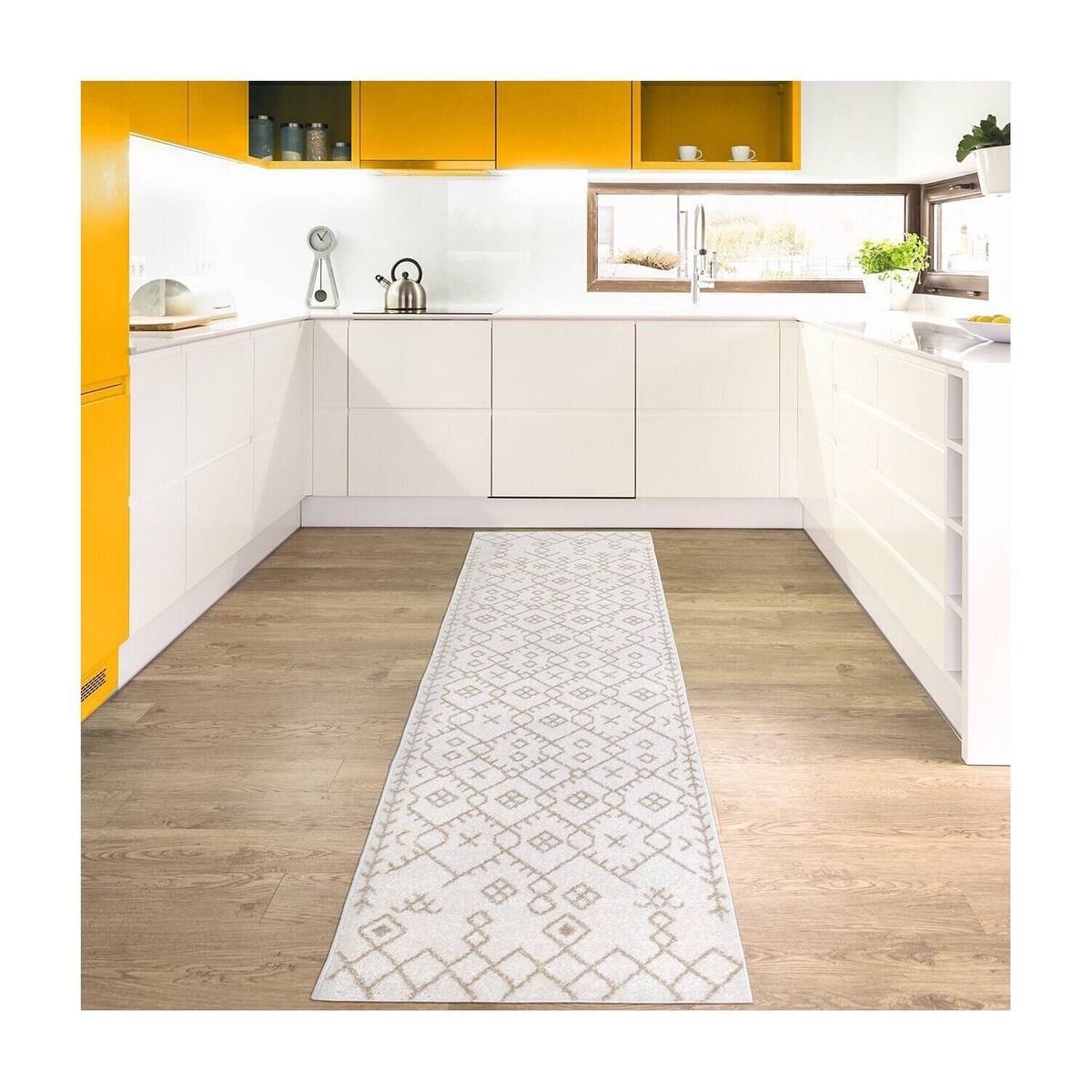 MODA ALFOMBRAS - ALFOMBRA PASILLO FLORIDA BEIGE 70x230 cm