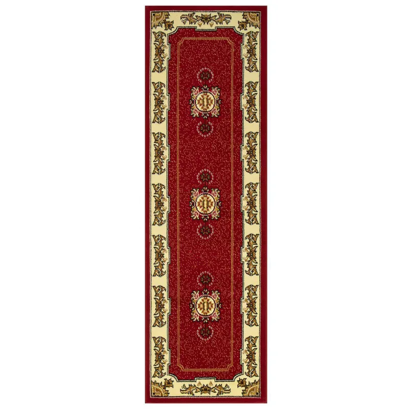 MODA ALFOMBRAS - ALFOMBRA KASHAN KING PASILLO ROJO 70x230 cm