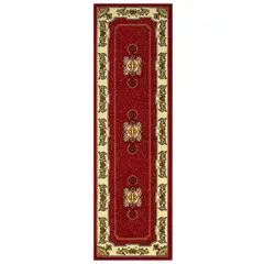 MODA ALFOMBRAS - ALFOMBRA KASHAN KING PASILLO ROJO 70x230 cm
