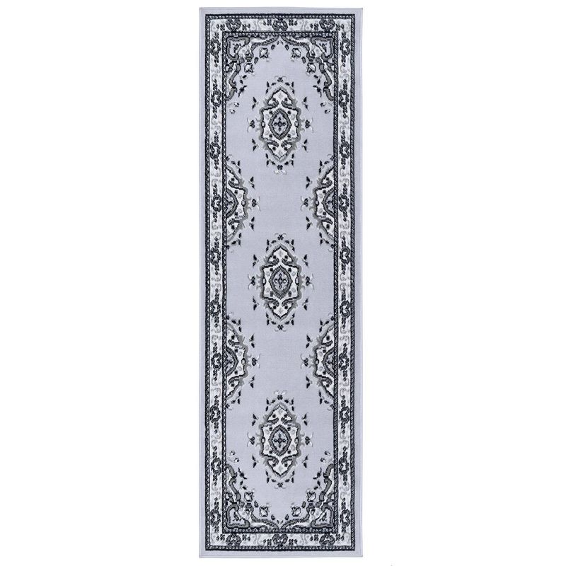 MODA ALFOMBRAS - ALFOMBRA KASHAN KING PASILLO GRIS 61X213 cm
