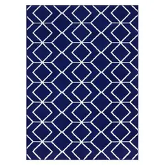 MODA ALFOMBRAS - ALFOMBRA KASHAN KING AZUL MARINO 244 cm x 305 cm