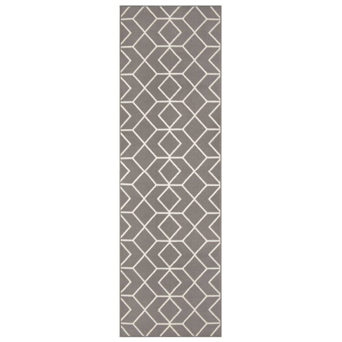 MODA ALFOMBRAS - ALFOMBRA KASHAN KING PASILLO GRIS  61x213 cm