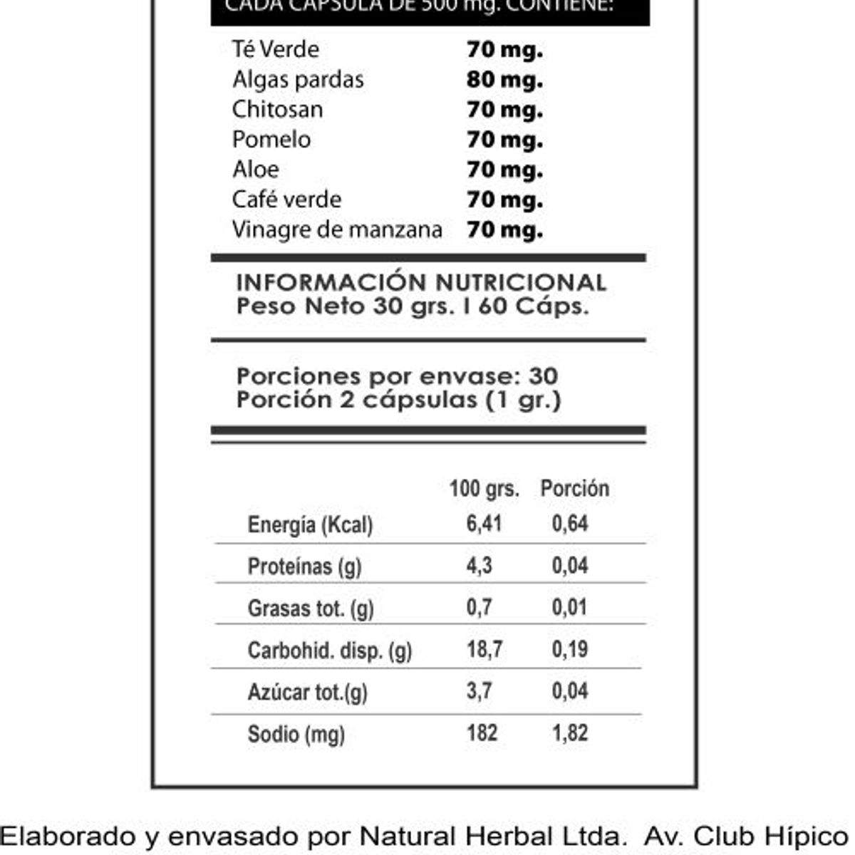 GENERICO - Keto Pro, 60 capsulas contra el peso, 500mg