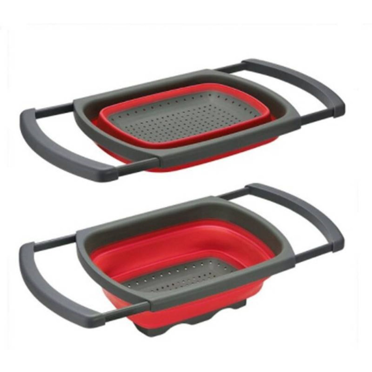 GENERICO - Colador Plegable Ajustable Escurridor Fruta Verdura