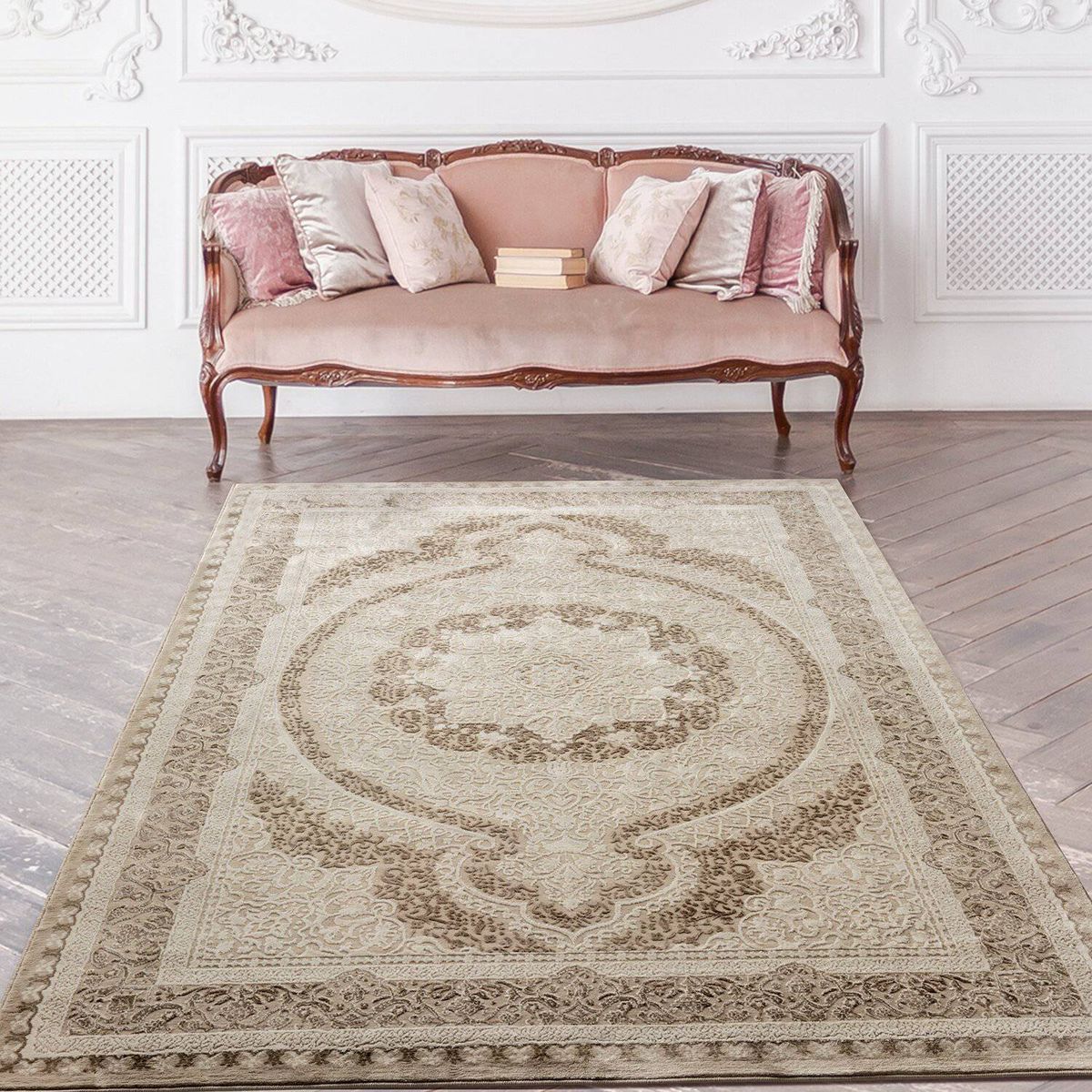 MODA ALFOMBRAS - ALFOMBRA BABIL BEIGE 120 x 180 cm