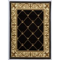 Alfombra Kashan King Negra 200 X 290 Cm