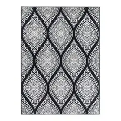 MODA ALFOMBRAS - ALFOMBRA KASHAN KING NEGRA 153 cm * 213 cm
